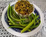 A picture of step 4 of Green Chilies instant pickle.