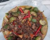 Foto langkah ke 8 dari resep Terong Jamur Gerigit Super Hot.