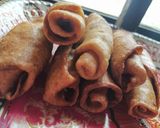 A picture of step 8 of Semolina Spring Rolls.