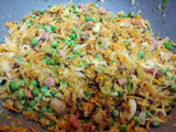 Arroz frito tres delicias