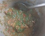 A picture of step 1 of Mutton spinach.