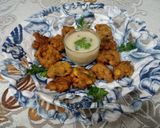 A picture of step 5 of Singhada & allu ke pakode.