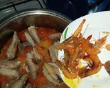 A picture of step 2 of Palm oil rice.