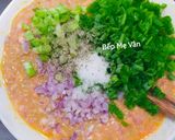 Hình bước làm 3 của món Mắm chưng thịt bằm hột vịt