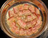 A picture of step 3 of Bacon, mushroom, and tomato pasta.
