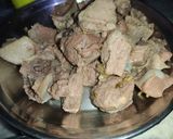 A picture of step 3 of Beef yakhni pulao.
