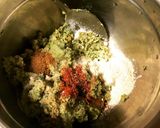 A picture of step 1 of Falafel Tikki.