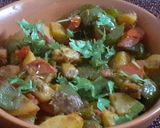 A picture of step 7 of Aloo Shimla mirch ki sabzi.