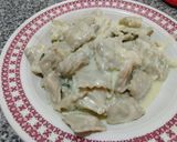 Foto del paso 13 de la receta: Ravioles de pollo y verdura en salsa cuatro quesos de Bigote Cocina