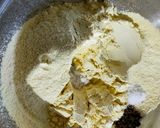 A picture of step 1 of Ganthiya-Jalebi.