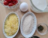 Foto del paso 1 de la receta: Clafoutis salado y saludable 🇫🇷 tomate cherry y queso 🍅 🧀