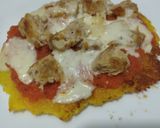 Foto del paso 10 de la receta: Arepizza🥯🌽🧀🍗🫓🥓🍅