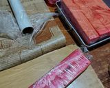 Gambar langkah 10 resipi Kek Lapis Cranberries.