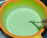 Foto langkah ke 4 dari resep Serabi Pandan (Tanpa Telur) + Kuah Kinca.