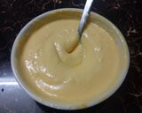 A picture of step 3 of Mango mousse with choco cup.