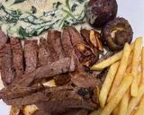 Foto langkah ke 4 dari resep 186. Steak with Creamy Spinach.