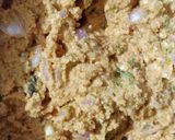 A picture of step 1 of Punjabi kadhi pakode.