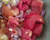 A picture of step 2 of Tofu matar masala.