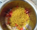 A picture of step 3 of Bhel puri.