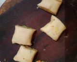 A picture of step 5 of Veg pinwheel tikki roll.