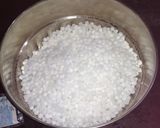 A picture of step 1 of Green peas sabudana.