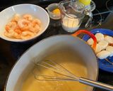 A picture of step 2 of Seafood Blanquette with Shrimp and Scallops.