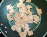 A picture of step 1 of Egg Migas.