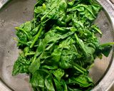 A picture of step 3 of Palak Paneer (Indian Spinach and Cheese Stew).