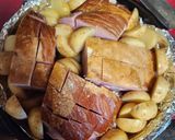 Foto del paso 5 de la receta: Jamón ahumado al vino y papas