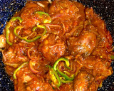 A picture of step 7 of Peppered chicken.