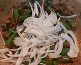 A picture of step 4 of Bhindi masala.