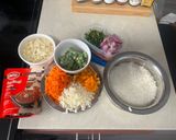 A picture of step 1 of Street style fried rice.