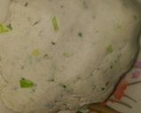 A picture of step 1 of Jowar Spring Onion,Green Garlic Rotla.