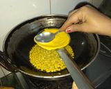 A picture of step 3 of Namkin Bundi.