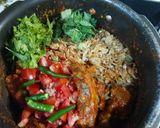 A picture of step 2 of Mutton khichra.