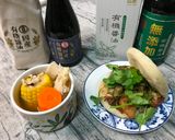 A picture of step 17 of Three-Cup Gua Bao with Four-Ingredient Vegetable Soup.