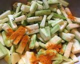 A picture of step 4 of Jhinge Posto / Ridge Gourd in Poppy Mustard Sauce.
