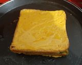 A picture of step 2 of Besan Cheesy Chutney Sandwich.