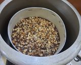 A picture of step 5 of Oatmeal Walnut & Chocolate Brownie Cake Eggless.