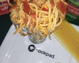 A picture of step 8 of Chicken fajita spaghetti.