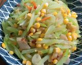 Foto langkah ke 3 dari resep Tumis Labu Siam dan Jagung Manis.