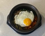 A picture of step 8 of Korean Bibimbap (Vegetarian).