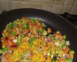 A picture of step 6 of Masala oats.