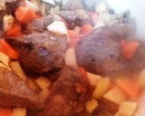 Barnasörös marhakockák recept fázis 1 fotója