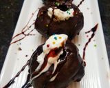 चॉको गोलगप्पे विद आइसक्रीम (choco icecream recipe in hindi) रेसिपी चरण 3 फोटो