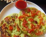 A picture of step 4 of Chana chilla.