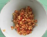 Hình bước làm 1 của món Mắm chưng thịt băm