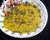 A picture of step 4 of Chanaki Achari daal.