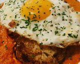 A picture of step 4 of Vegetarian Friendly: Cauliflower Steak with Romesco Sauce.