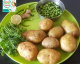 A picture of step 1 of Aloo Matar Samosa.
